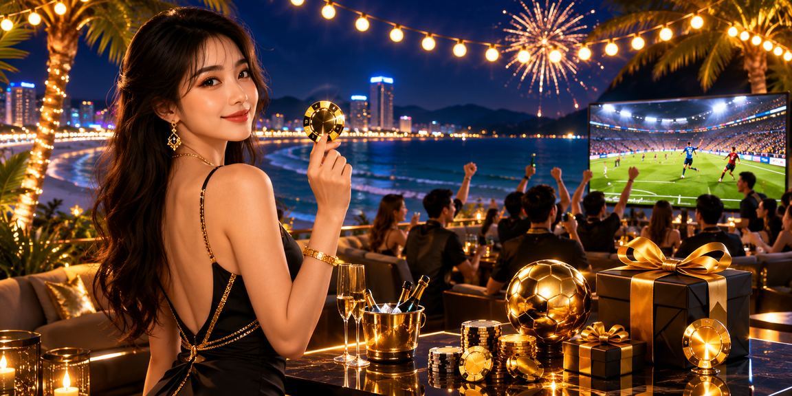 Người dùng Đà Nẵng đặt kèo bóng đá trên điện thoại tại bờ biển