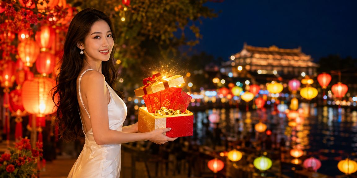 Khung cảnh chợ đêm Huế với các quán cà phê người dân xem cá cược trực tuyến